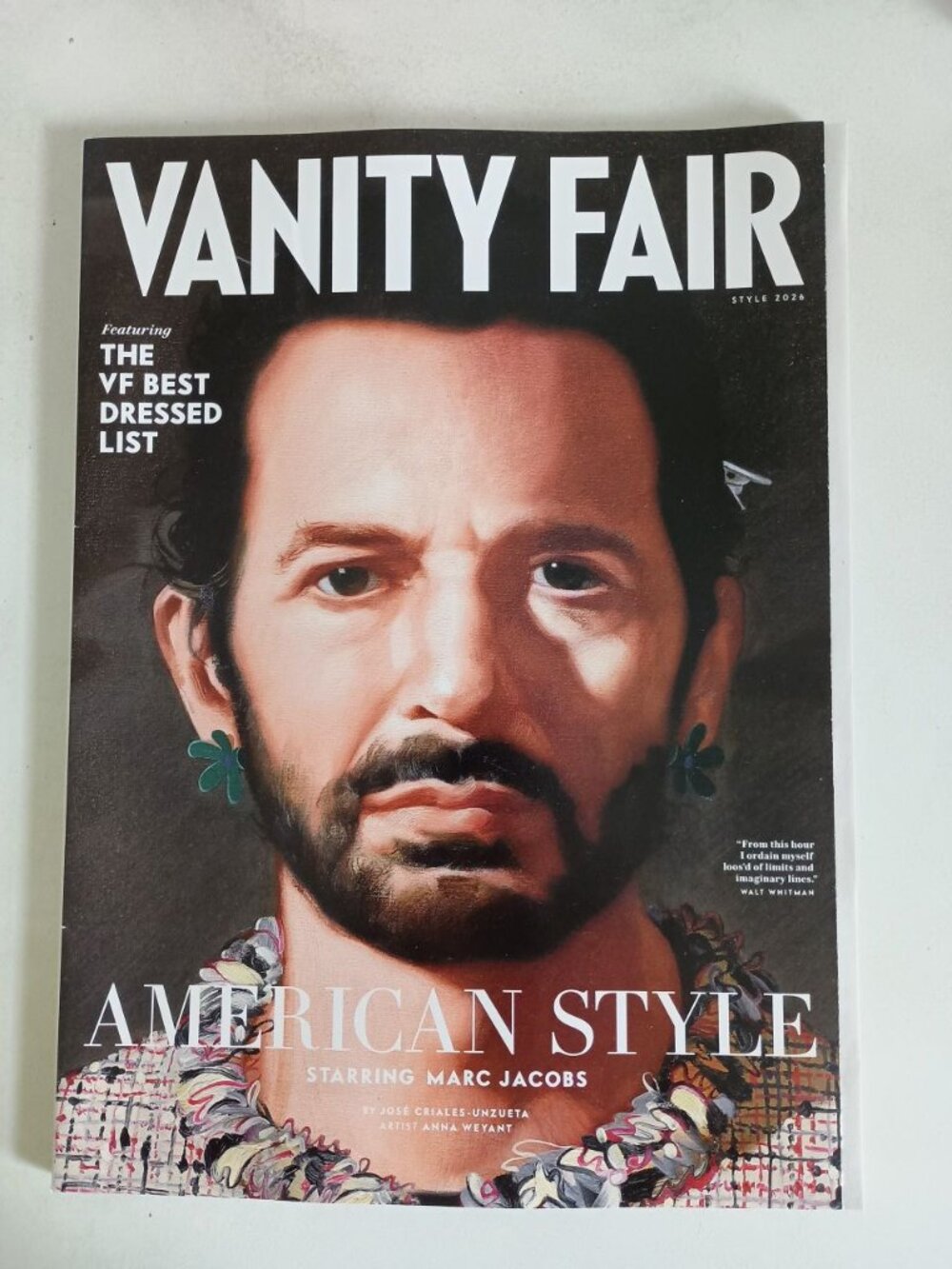 Vanity Fair magazine Style 2026 Marc Jacobs